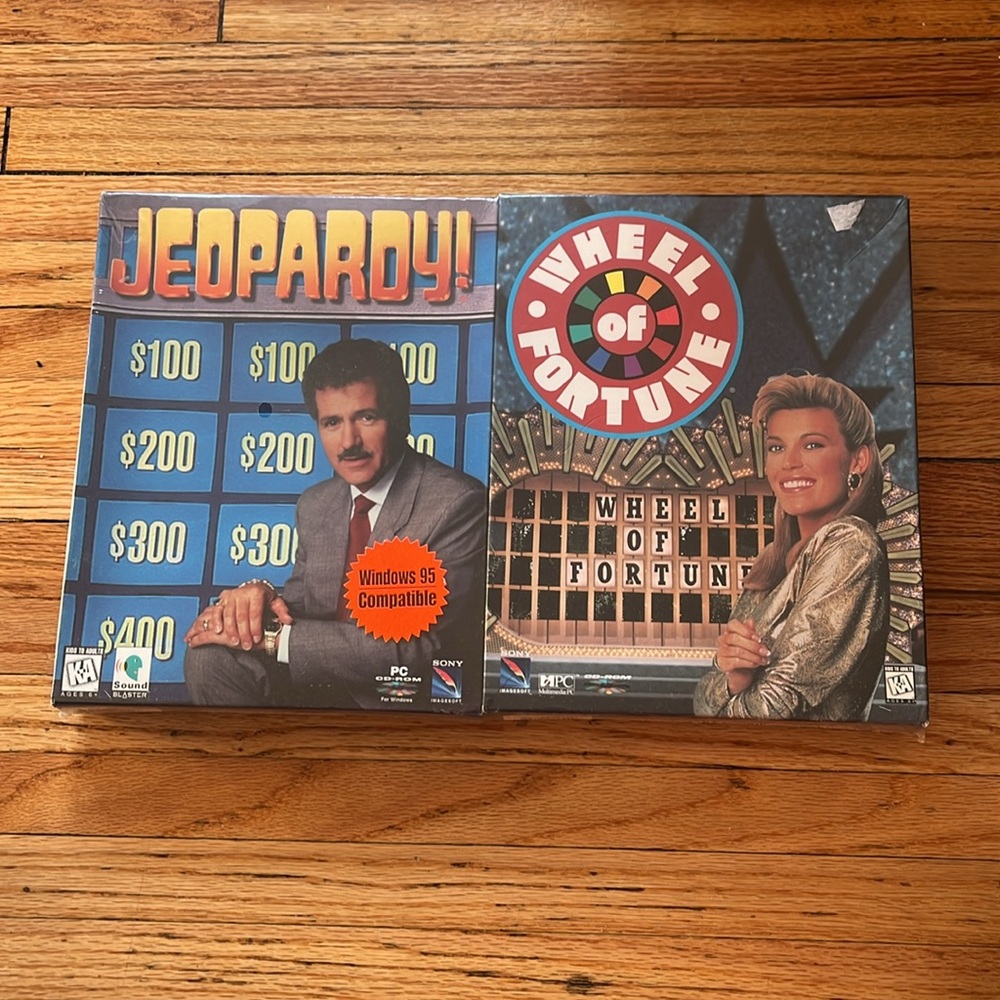 Jeopardy / Wheel Of Fortune / PC Games / Sony / 1995